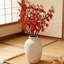 Paquet de 7 fleurs artificielles prune de 245 pouces à haute simulation de fleurs de soie, de branches d'arbres et de feuillage pour bricolage couronne de mariage, bouquet de table, centres de table, décoration de fête