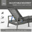 192cm Long Reclining Single Chaise with Cushions