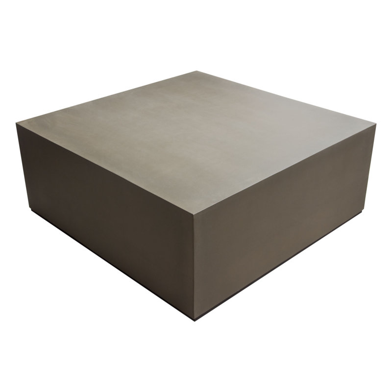 Montage Square Natural Cement Grey Cocktail Table