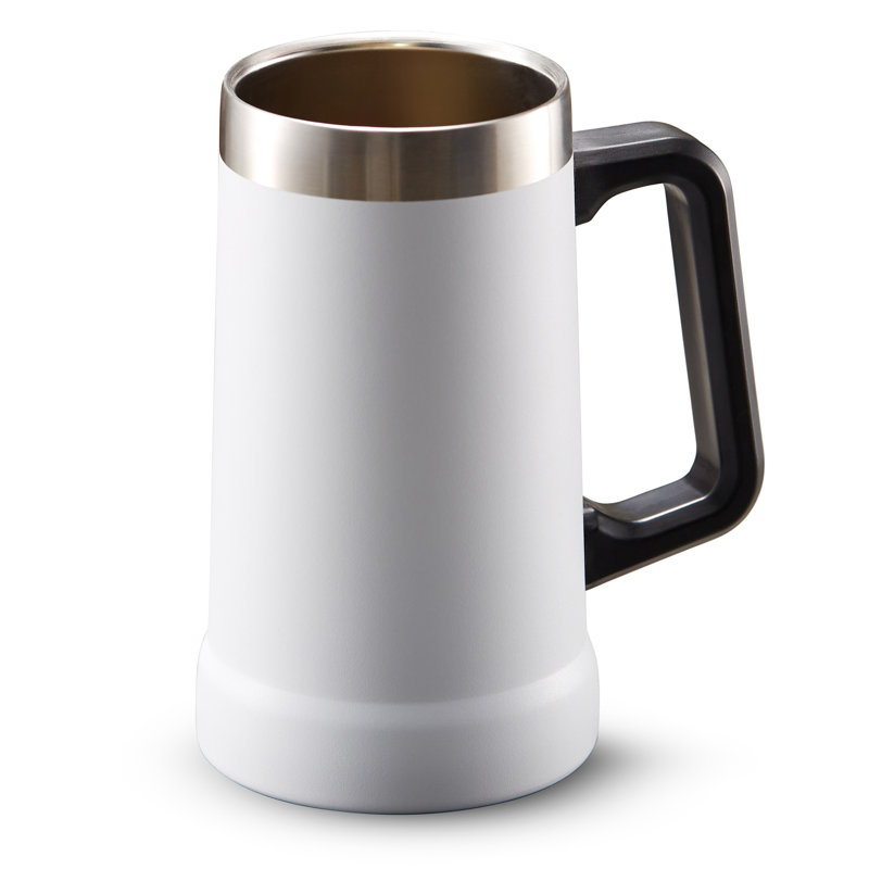 Tasse de camping en acier inoxydable , Blanc