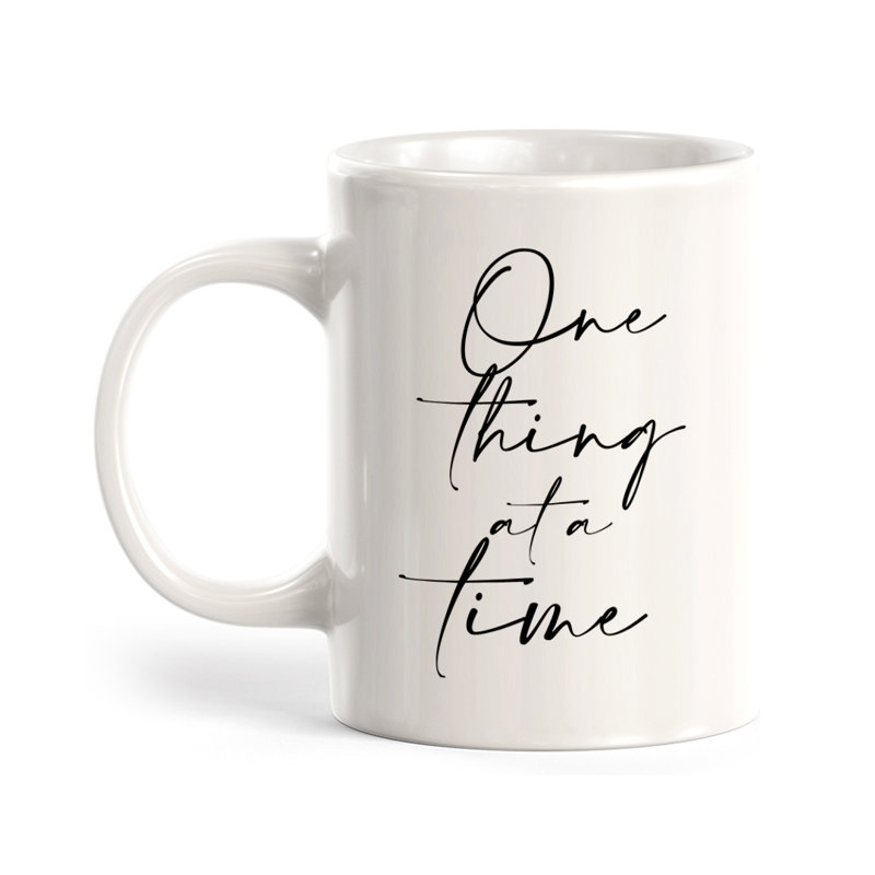 Tasse à café une chose à la fois, Ensemble de verres à lait, Plastique polypropylène