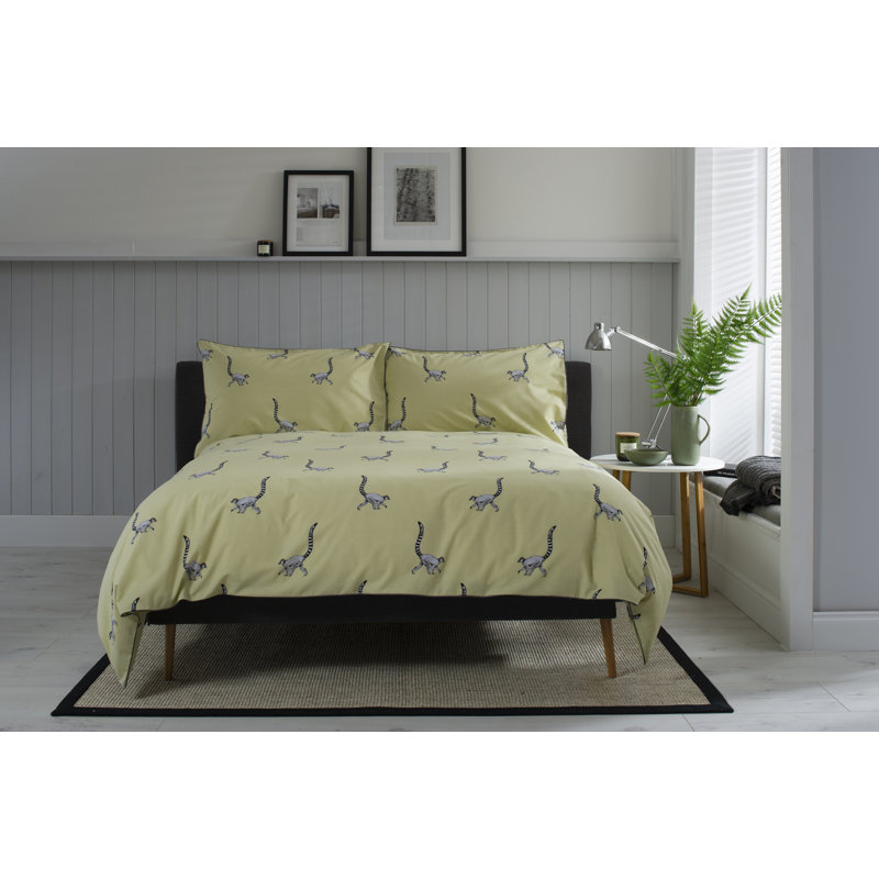 Lemur Duvet Cover Set, Single - 2 Standard Pillowcases