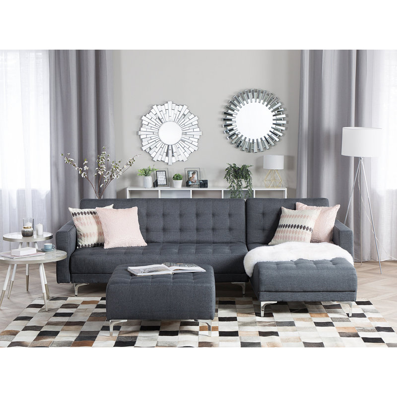 Petrolia 4 Seater Sofa Bed, Dark Blue