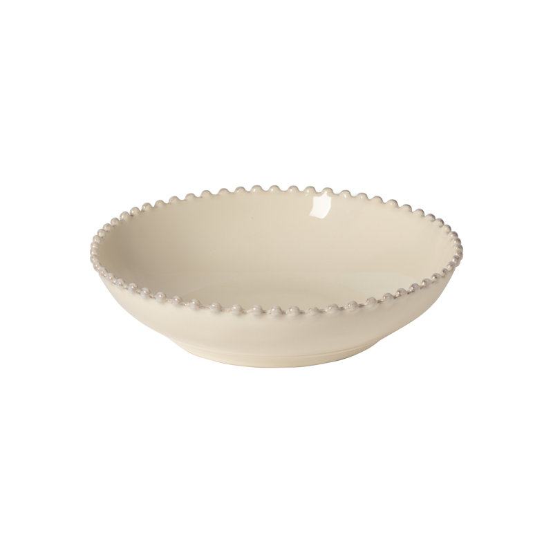 Pearl Stoneware Pasta Dish, Cream