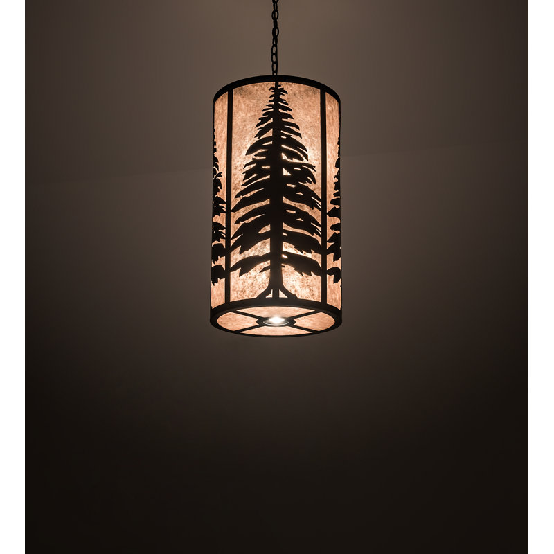 Luminaire suspendu cylindrique 10 lumières