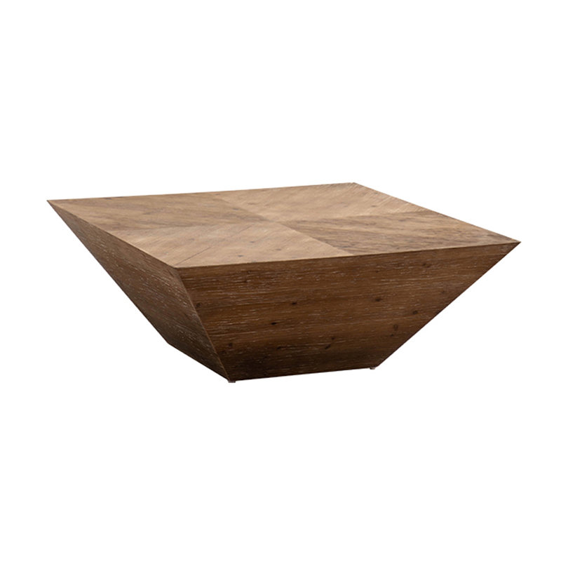 Retro Walnut Solid Wood Free form Coffee Table
