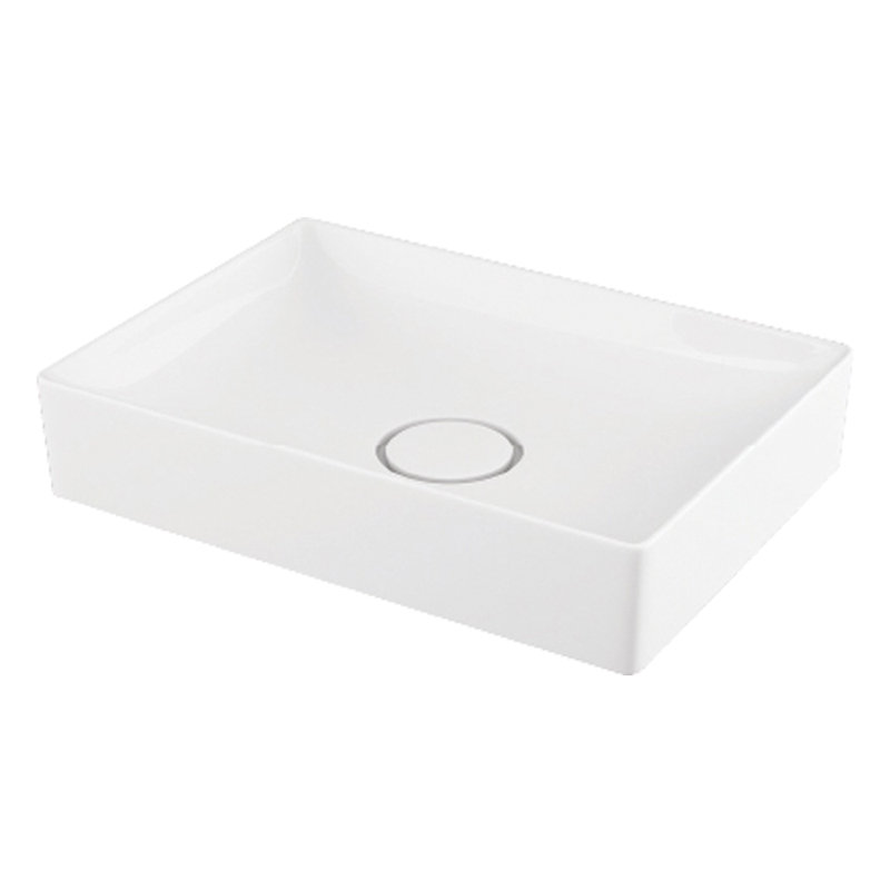 Transolid 14.12'' White Vitreous China Rectangular Bathroom Sink Transolid