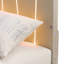 Lotus Bay Panel Bed With LED Lights - Sand-1517774592