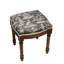 Tabouret de coiffeuse en lin Camillia Jade-1830376918-1830376912