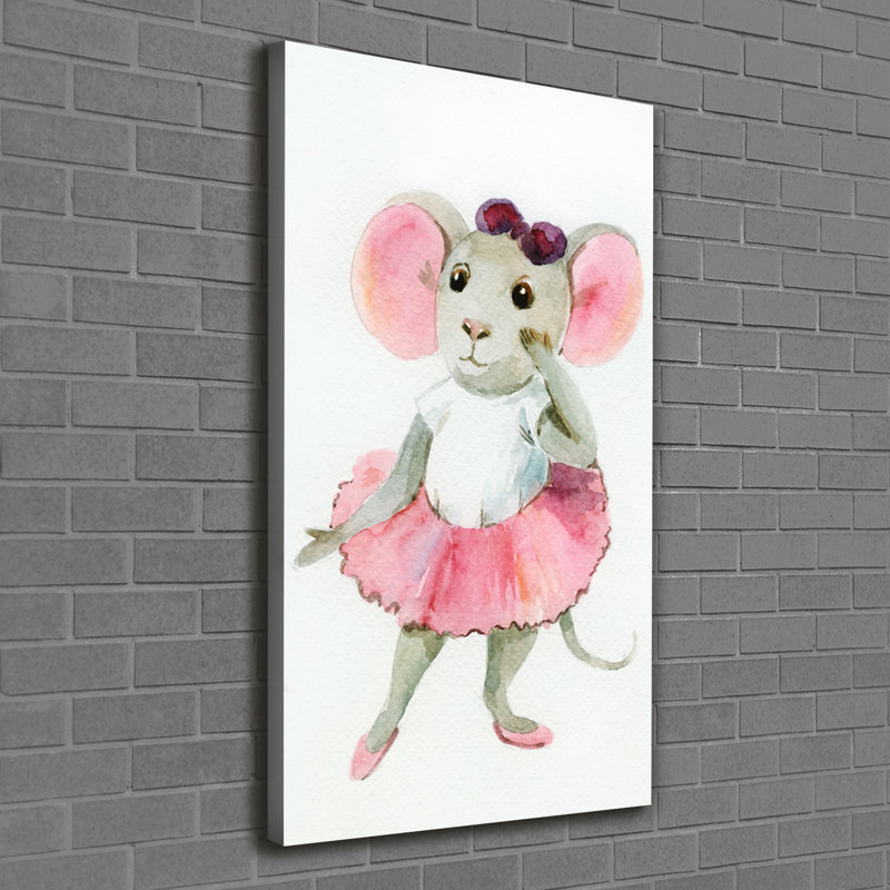 Mouse Ballerina - Wrapped Canvas Print
