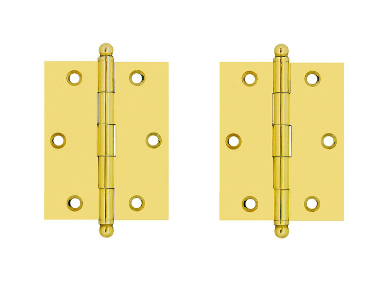 Solid Brass Mortise Hinge, 4.25'' H x 2.5" W x 2" D, Oil-Rubbed Bronze