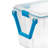Sterilite 120 Qt Wheeled Gasket Box, Stackable Storage Latch Lid Bin, Handle and Tight Seal