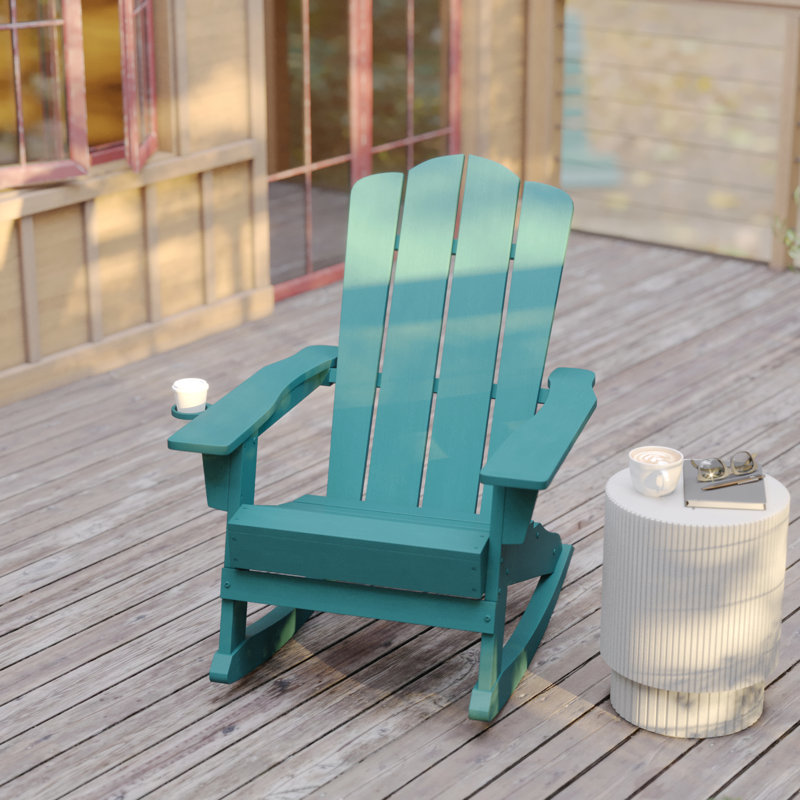 Chaise Adirondack berçante Delon, Bleu