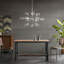 Lustre surdimensionné 12 lumières avec ampoules Globe-551730667
