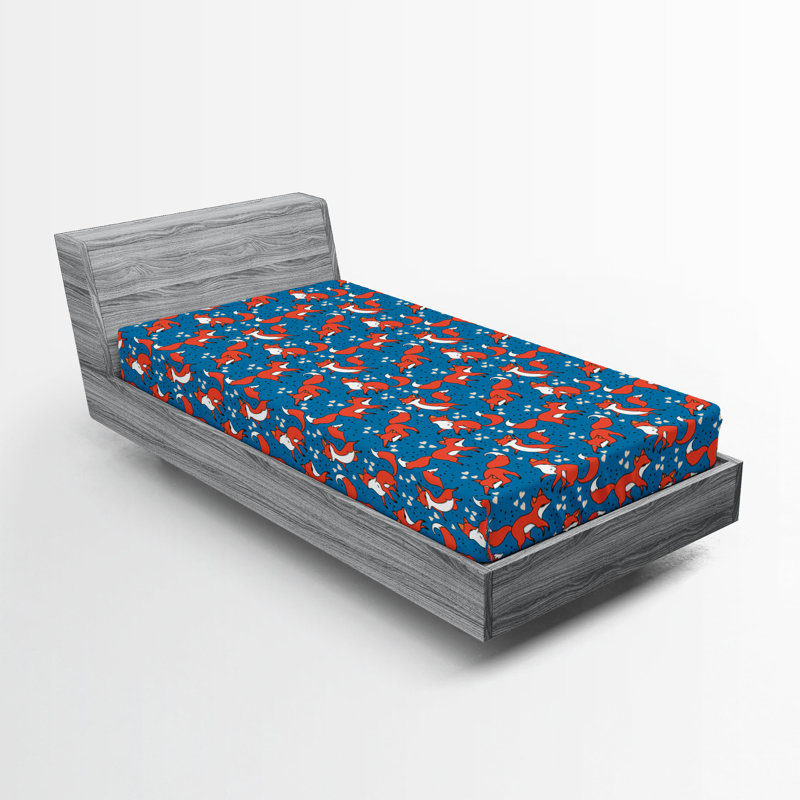 Ensemble de 2 draps-housse Ambesonne, Drap-housse pour lit simple