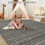 Tapis de couloir lavable couloir Tapis décoratif moderne à motif abstrait antidérapant 2 x 6-722885857