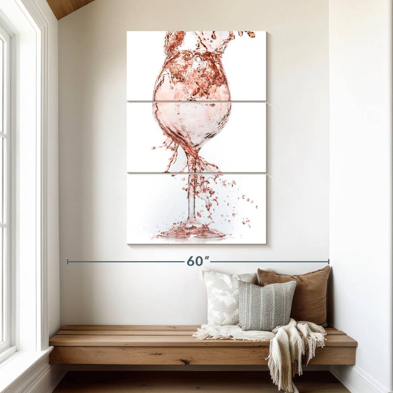 Yarlin Rose Wine, 50" H x 32" W