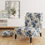Fauteuil de chambre de style campagnard bleu Cobalo
