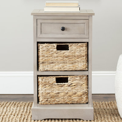 Micheal 40cm W Solid Wood Bedside Table
