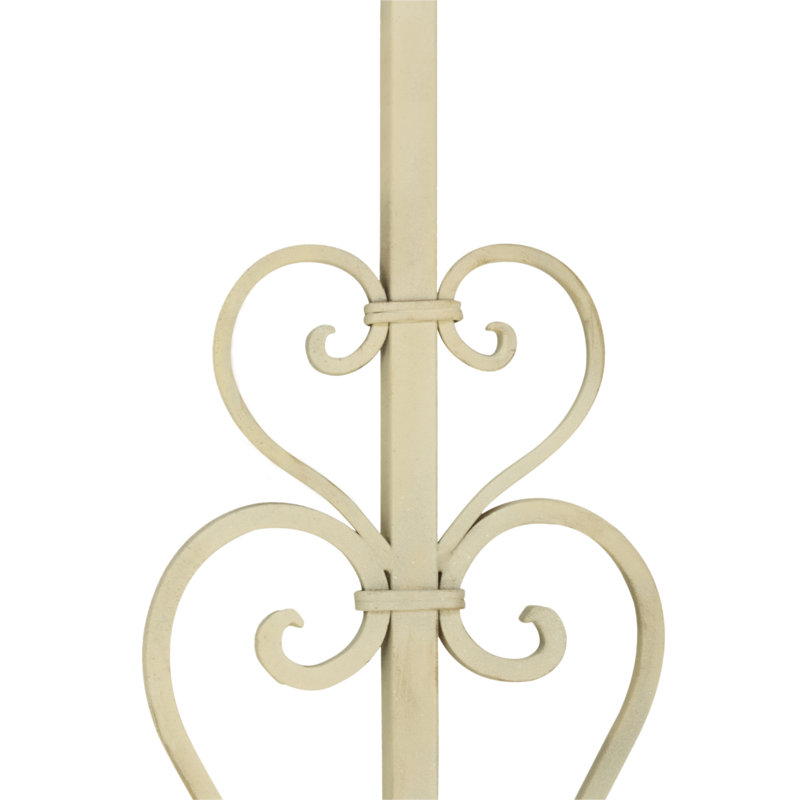 Portant à vêtements l 40 "Santangelo, Crème