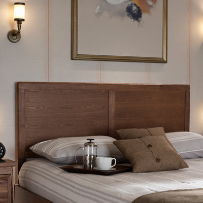 Drucill Solid Wood Panel Headboard