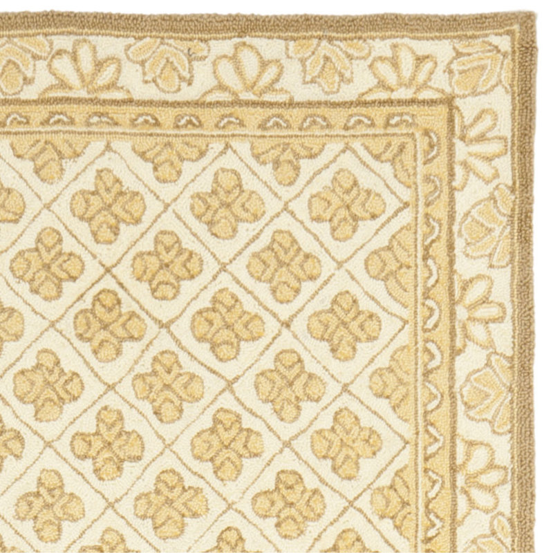 Iliomar Hand Tufted New Zealand Wool Geometric Rug, Rectangle 5'6" x 8'6"
