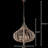 Bask Crystal Pendant - 26.5"W x 34.75"H - Gold Dust