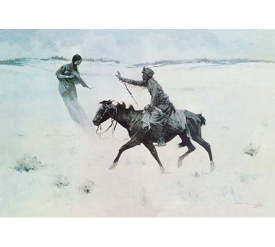 How Order No. 6 Went Through, or the Vision by Frederic Sackrider Remington Painting Print