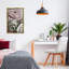 Art mural détaillé sur toile flottant encadré gris détaillé, design par Annabelle Hall-321258942-321552296