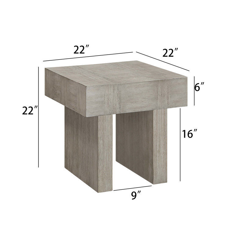 Table de salon 3 pièces: table basse et 2 tables de bout, collection en bois et tables brun gris, mobilier élégant