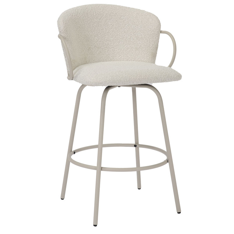 Tabouret de comptoir pivotant 26 po Liiza, Beige