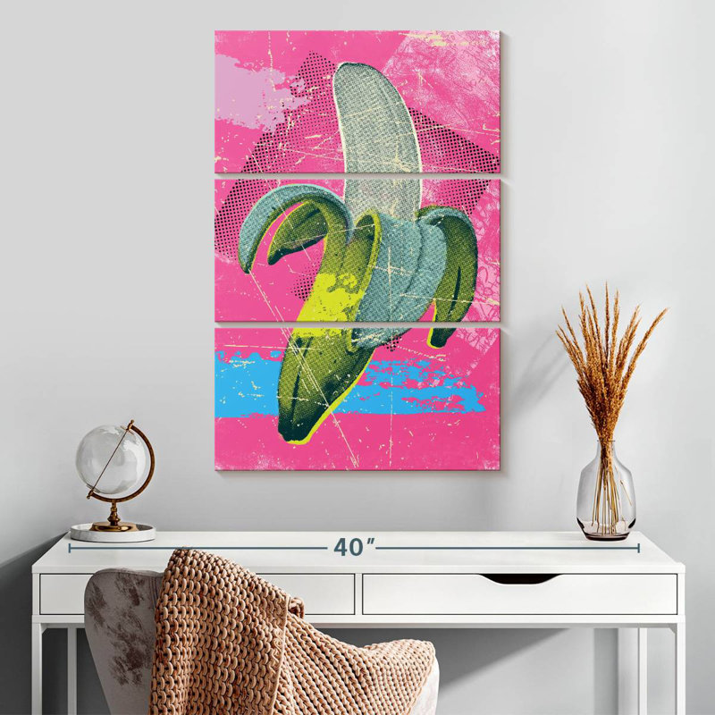 Peau de banane, H 32 po x l 20 po