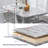 7 Piece - Marbled Dining Table Set-1498344898