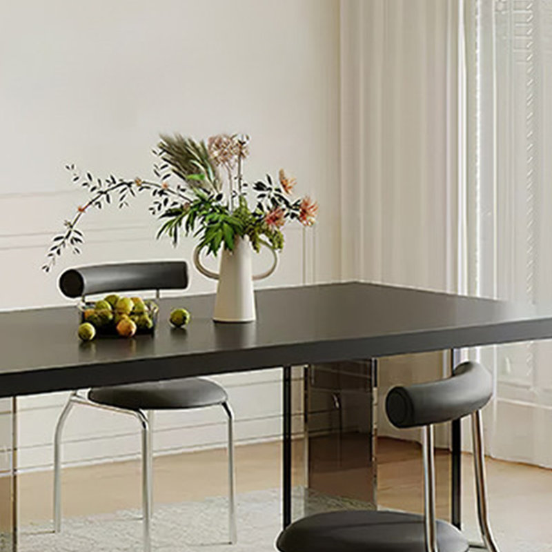 Stylish Luxury Dining Table, 29.92" H x 62.99" W x 31.49" D, 7 Pieces: Table, 6 Chairs