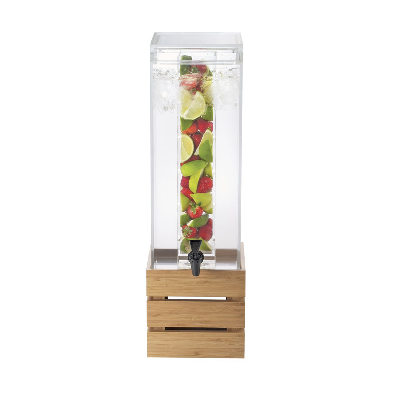 3 Gallon Beverage Dispenser with Infusion Chamber, Bamboo