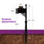 Emerson Aluminum Post Mounted Mailbox with Personalized Number Plate-38488721-38488719