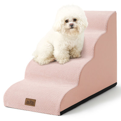 Dog Stairs Dogs, Pet Step with Leakproof Cover, High Density Foam Cat Ramp for Chair or Sofa