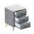 Upholstered Wooden Nightstand Bedside Table With Drawers