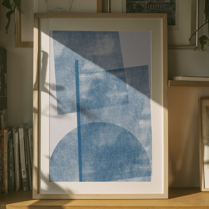 Wrapped Canvas Print, 91.44 cm H x 60.96 cm W, Blue