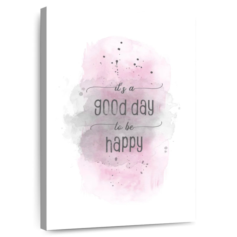 Tergel Good Day To Be Happy - rose, H 39 po x l 26 po