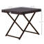 Table basse de jardin pliante en osier