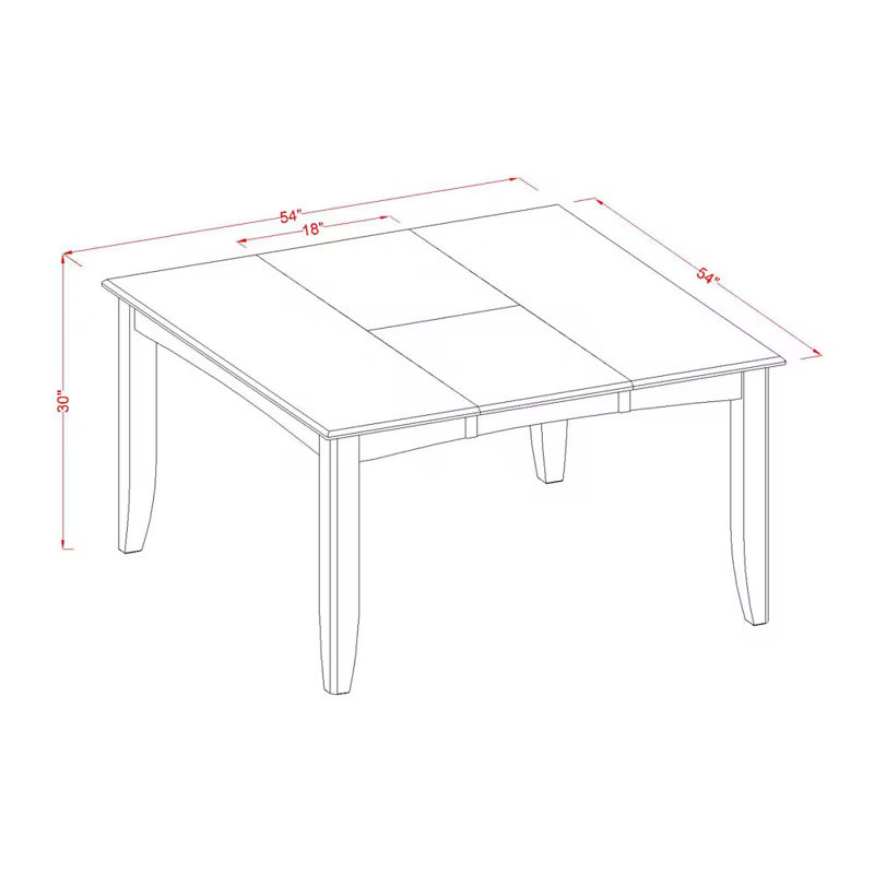 Ensemble de table de salle à manger 7 pièces 7 pièces Modernes, 7