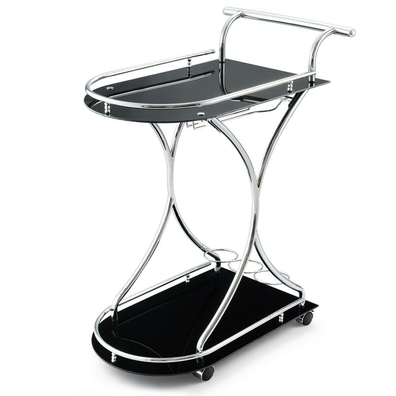 Leodore Metal Bar Cart
