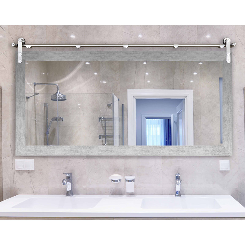 Neace Engineered Wood Flat Mirror, 30.5" x 63.5"