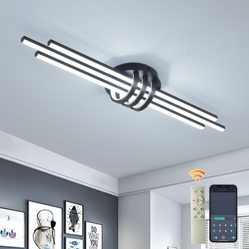 Lediana 3-Light LED Flush Mount, 13cm H x 100cm W x 22cm D
