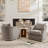 31" Wide Linen Fabric Upholstered Swivel Barrel Chair Set of 2-1844777206