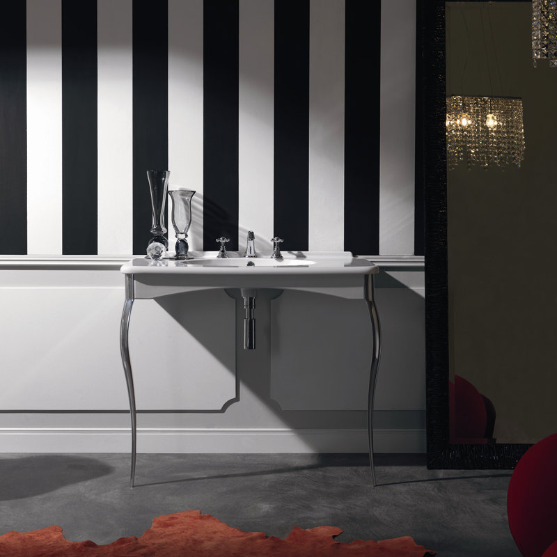 Kerasan 39.4'' W Single Vanity, Three Faucet Holes