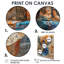 Bleu et beige, déesse égyptienne II - Égypte, impression d'art mural-1553073444-1553073445