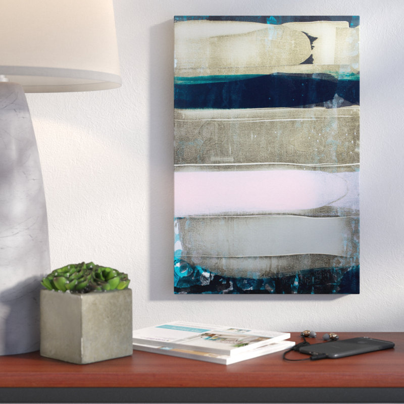 Number Stripe I by Kent Youngstrom - Wrapped Canvas Painting, 38 cm H x 25 cm W