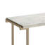 Table de canapé rectangulaire L 44 po avec plateau en pierre reconstituée couleur champagne Mccleery